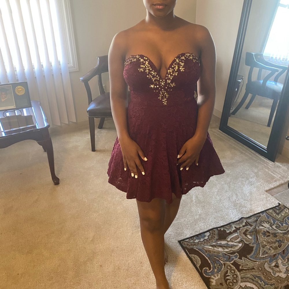 Maroon Dress